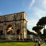 L'Arco di Costantino, esempio di reimpiego di materiali litoidi già in epoca romana
