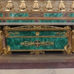 Altare sx del transetto in malachite