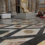 Pavimentazione dell'abside
